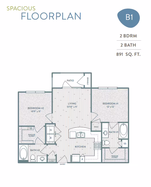 Unit 2304 6111 floor plan